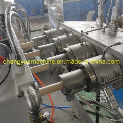 Electricity Conduit PVC Pipe Making Machine with Double-screw 65/132 Extruder Size