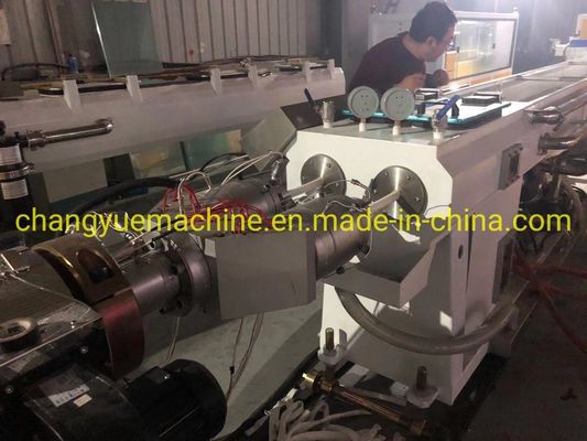 Electricity Conduit PVC Pipe Making Machine with Double-screw 65/132 Extruder Size