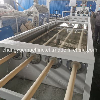 25*1.5*3.5m PVC Pipe Extrusion Molding Machine for Satisfied 4 Cavity Production Line