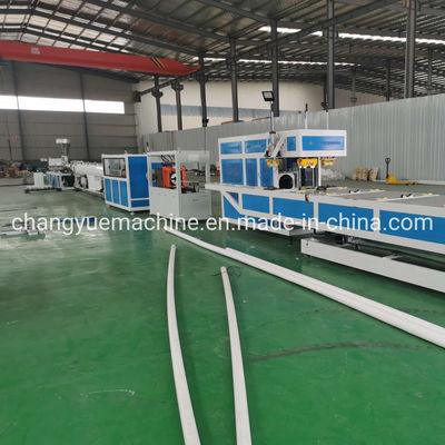 Tech Plastic Full Intermeshing UPVC Pipe Production Line with Deep Screw Channel Structure