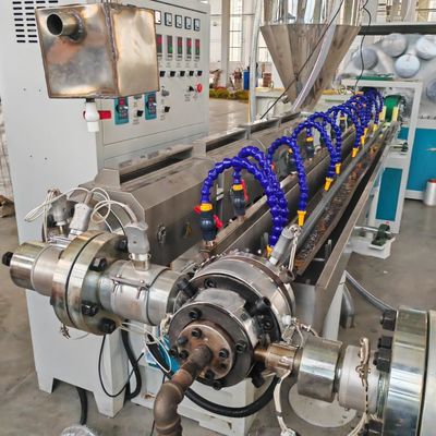 20*1.5*2.5m PVC Fibre Reinforced Pipe Making Machine with Deep Screw Channel Structure