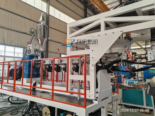 Single / Multi Board Layers pp ps thermoforming roll sheet extrusion Machine with Full Intermeshing Engagement System and ABB/Delta Inverter