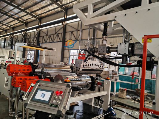 Single / Multi Board Layers pp ps thermoforming roll sheet extrusion Machine with Full Intermeshing Engagement System and ABB/Delta Inverter
