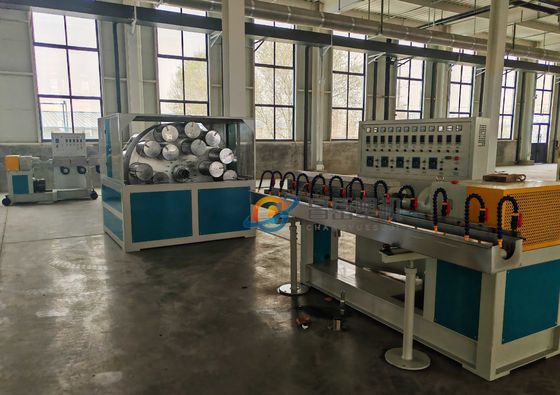 12-50 Mm PVC Fiber Reinforced Pipe Production Line / PVC Garden Hose Making Machine