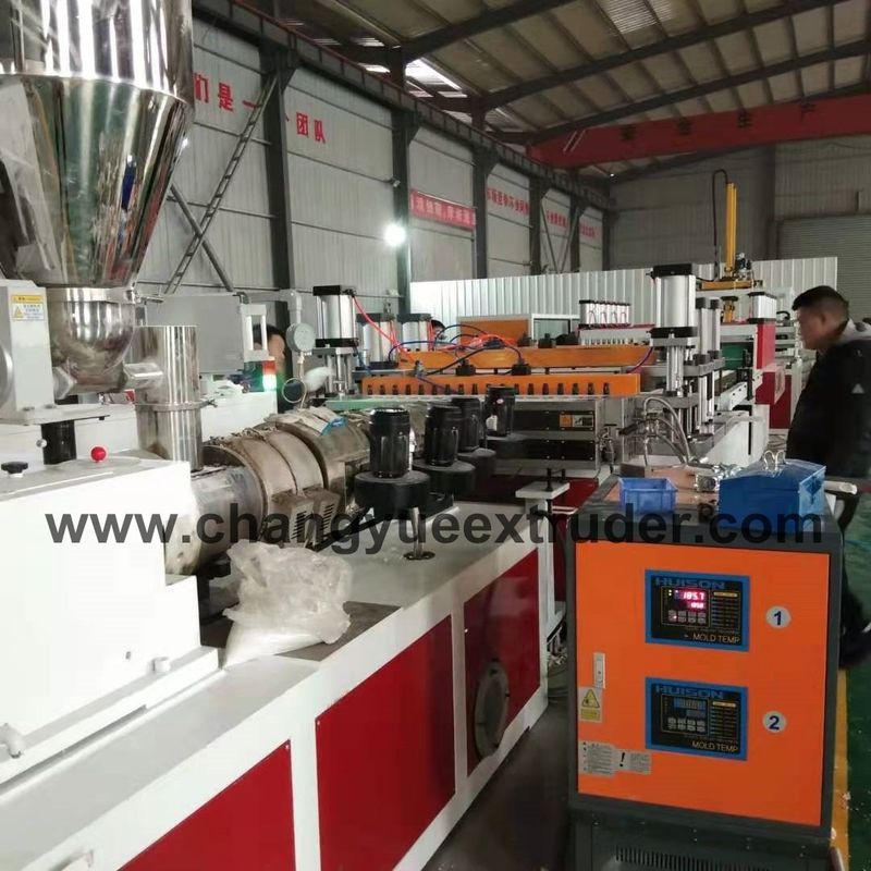 Single Plate Plastic Board Machine SJSZ80/156 with Full Intermeshing Engagement System