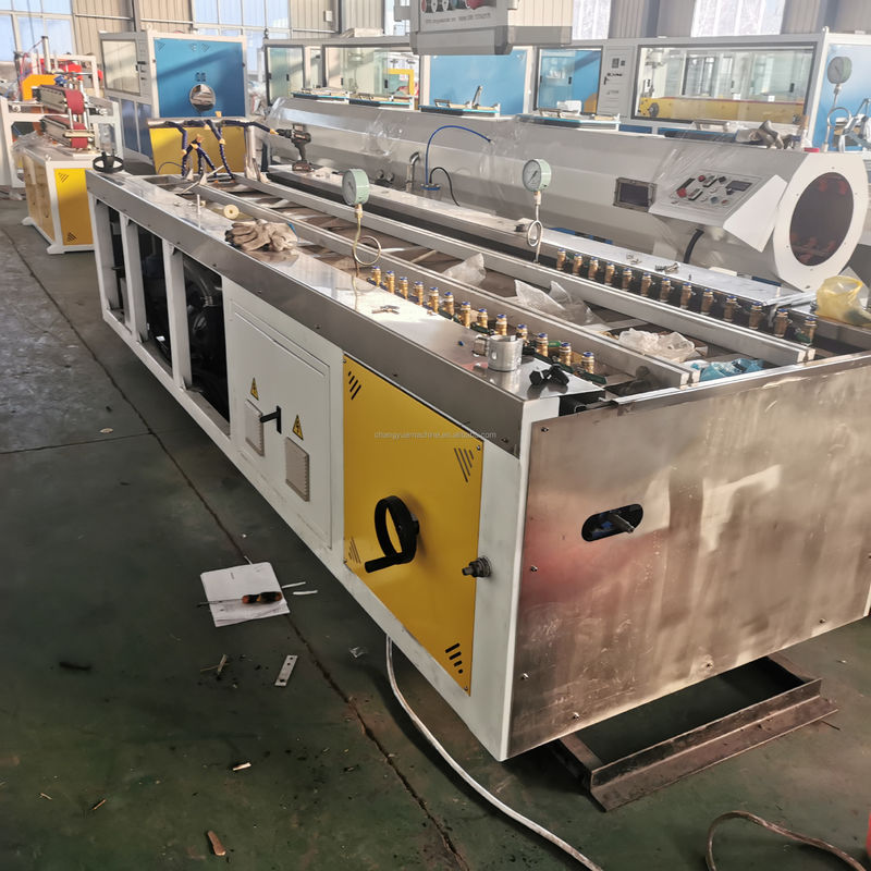 One Feed Plastic Profile Extrusion Machine with Double-screw