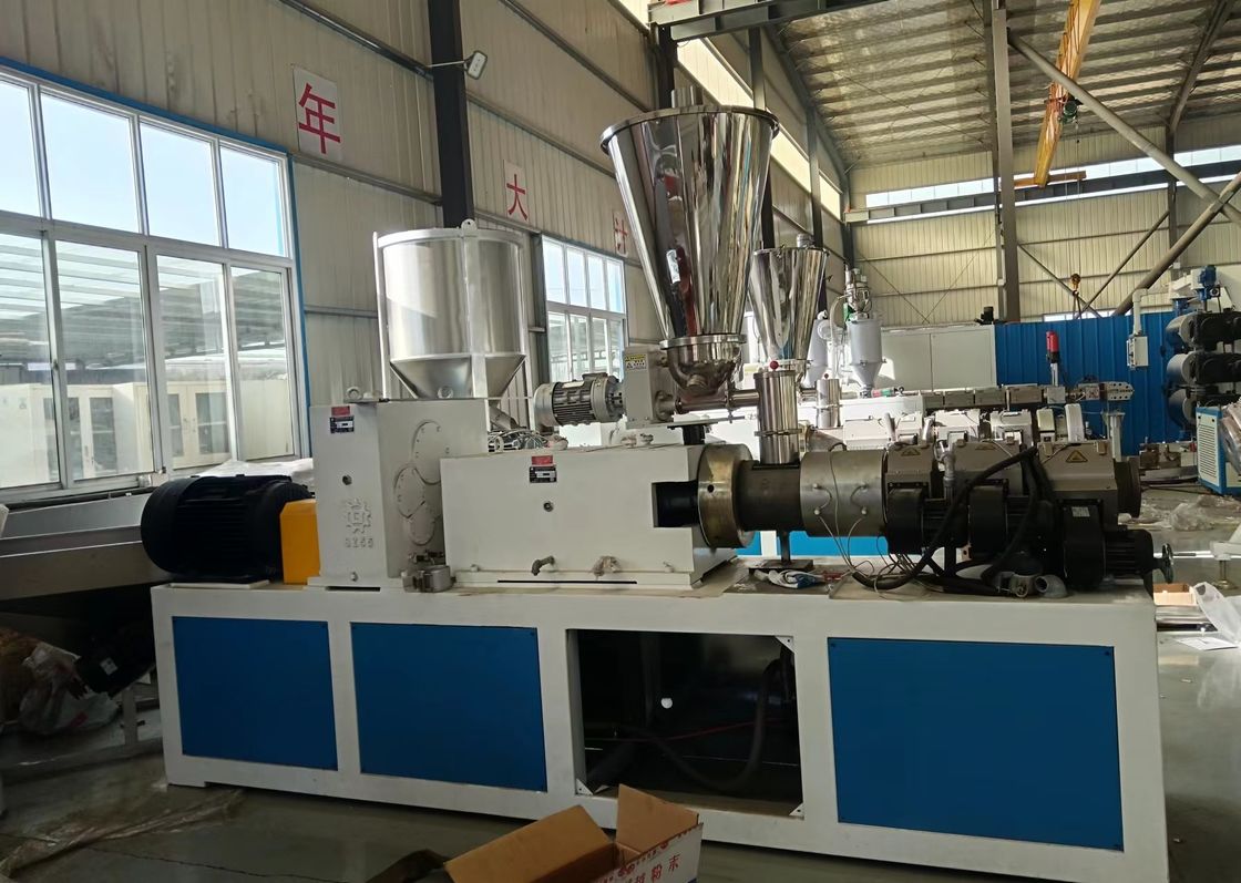 Customizable Two Cavity Pvc Dual Contuit Pipe Extrusion Machinery for Different Customer Requirements