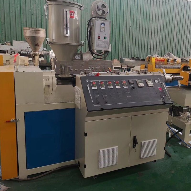 High Automation 20-63mm PE PVC Single Wall Corrugated Pipe Line with Pipe Extruder