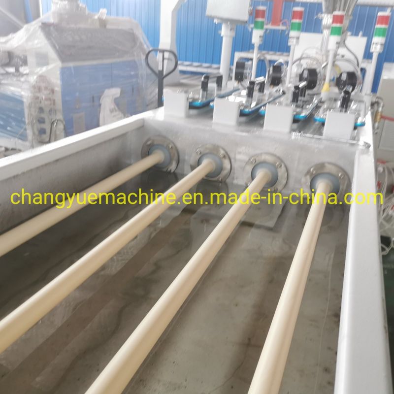 Electricity Conduit PVC Pipe Making Machine with Double-screw 65/132 Extruder Size