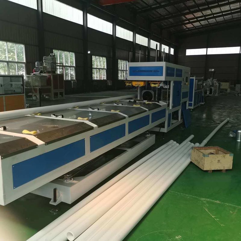 Conical Twin-Screw PVC Pipe Extruder Machine / UPVC Pipe Making Machine for Agricultural and Constructional Plumbing