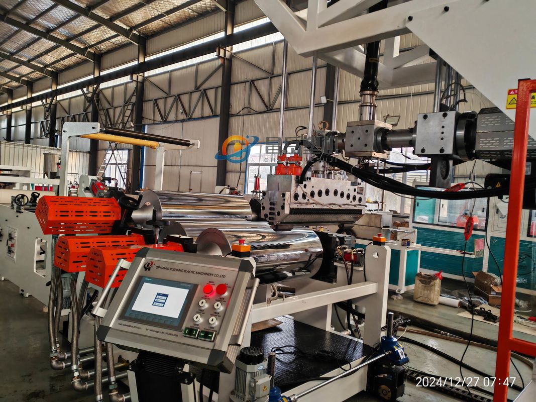 PP PE Sheet Extrusion Line with Three-Roller Calendar for Plastic Board Machine