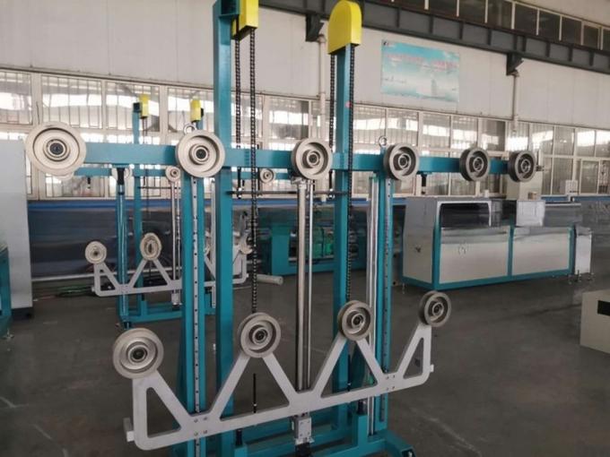 Plastic Extruder Machine / PE/PP Fiber Straping Extrusion Making Machine High Speed Geo Strap Production Line