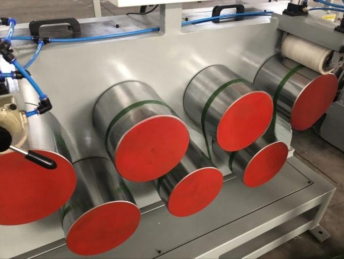 Plastic Extruder Machine / PE/PP Fiber Straping Extrusion Making Machine High Speed Geo Strap Production Line